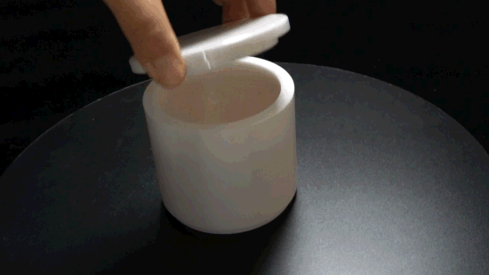 Tarro de molienda de molino de bolas planetario de laboratorio de crisol de cerámica de alúmina con tapas